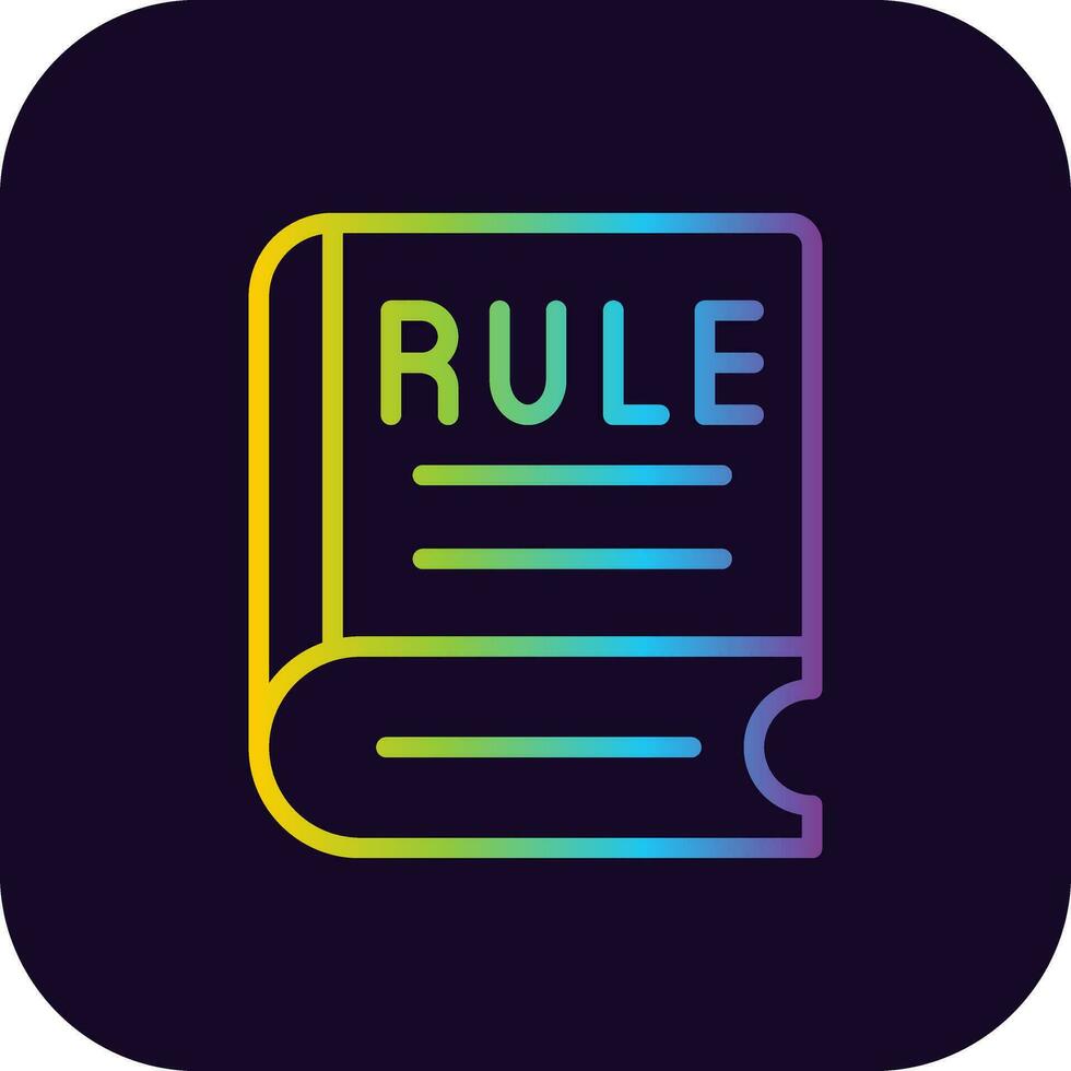 Rule Creative Icon Design vector