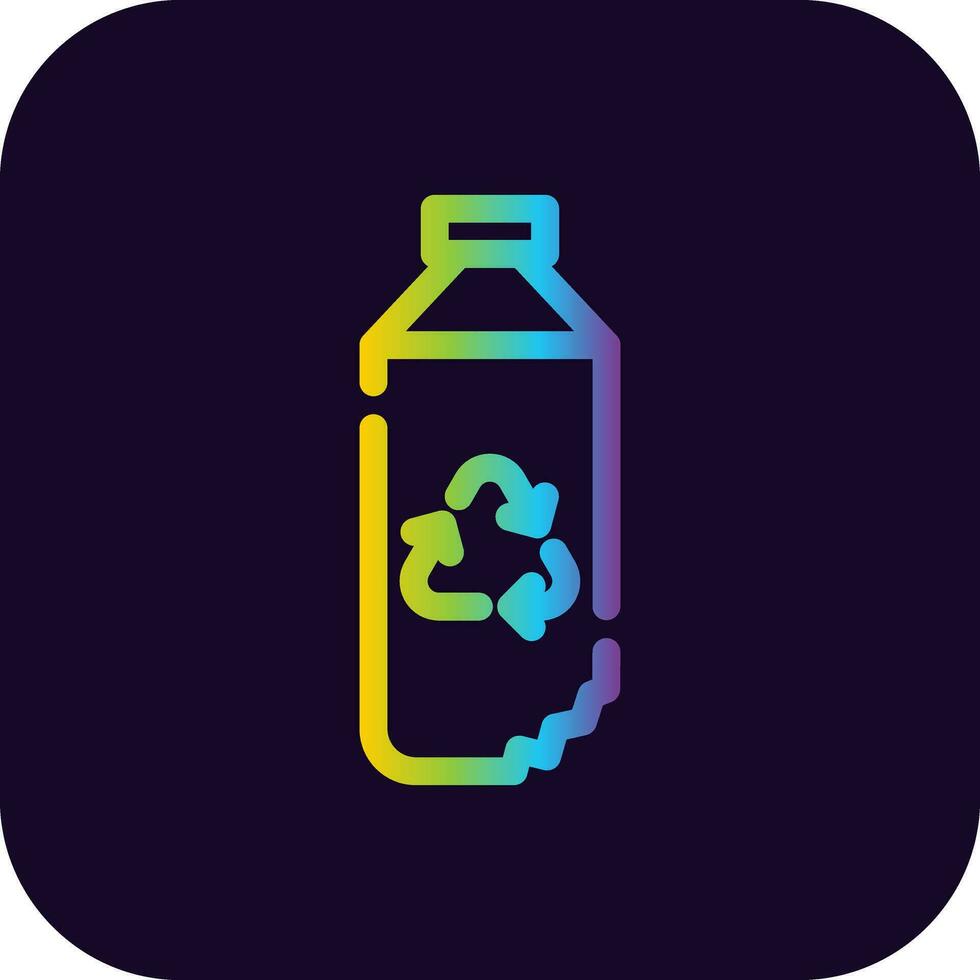 Water Bottle Creative Icon Design vector