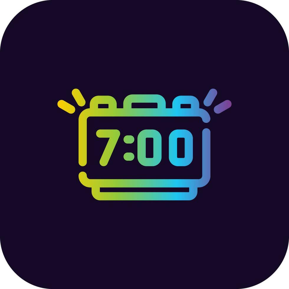 diseño de icono creativo de alarma vector