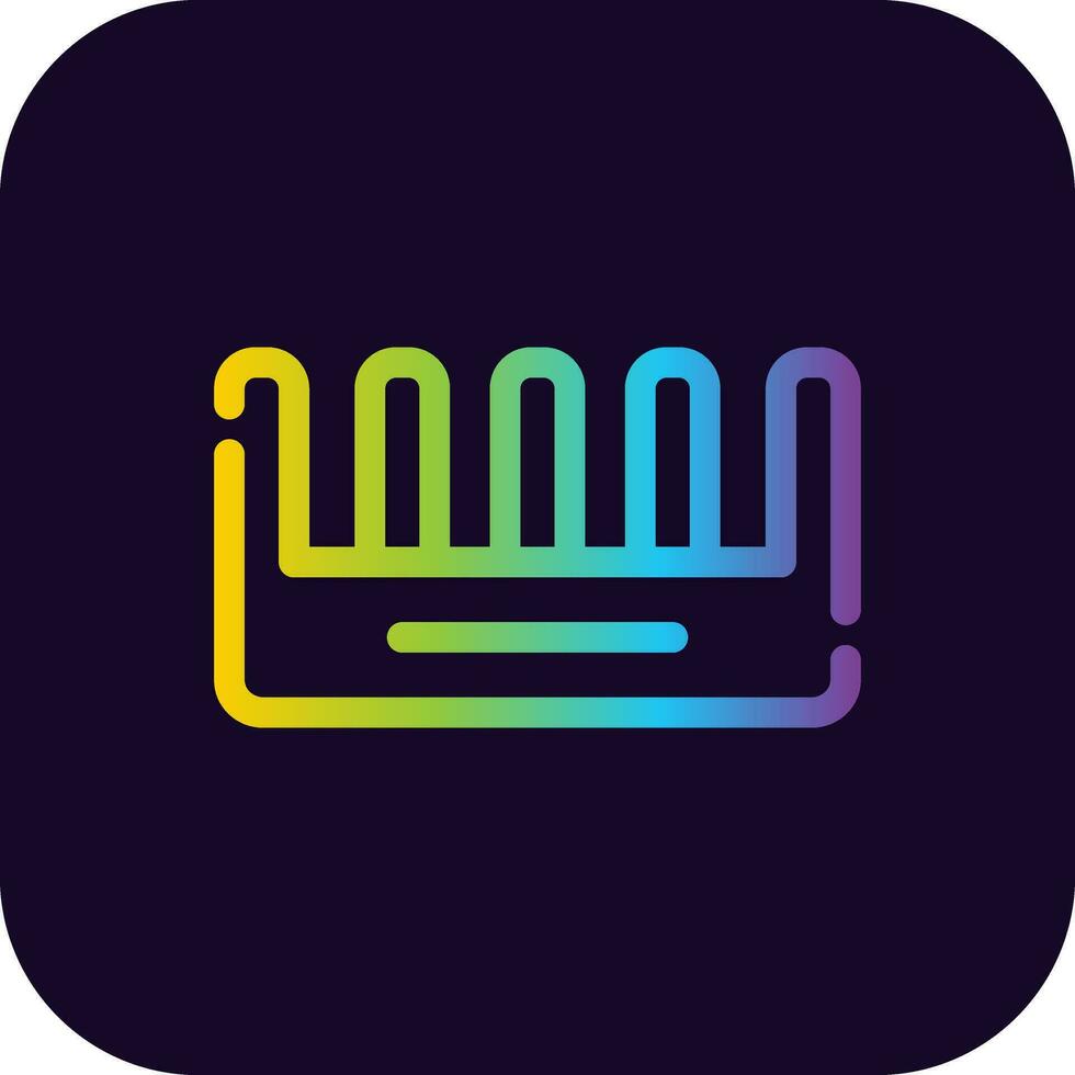 Comb Creative Icon Design vector