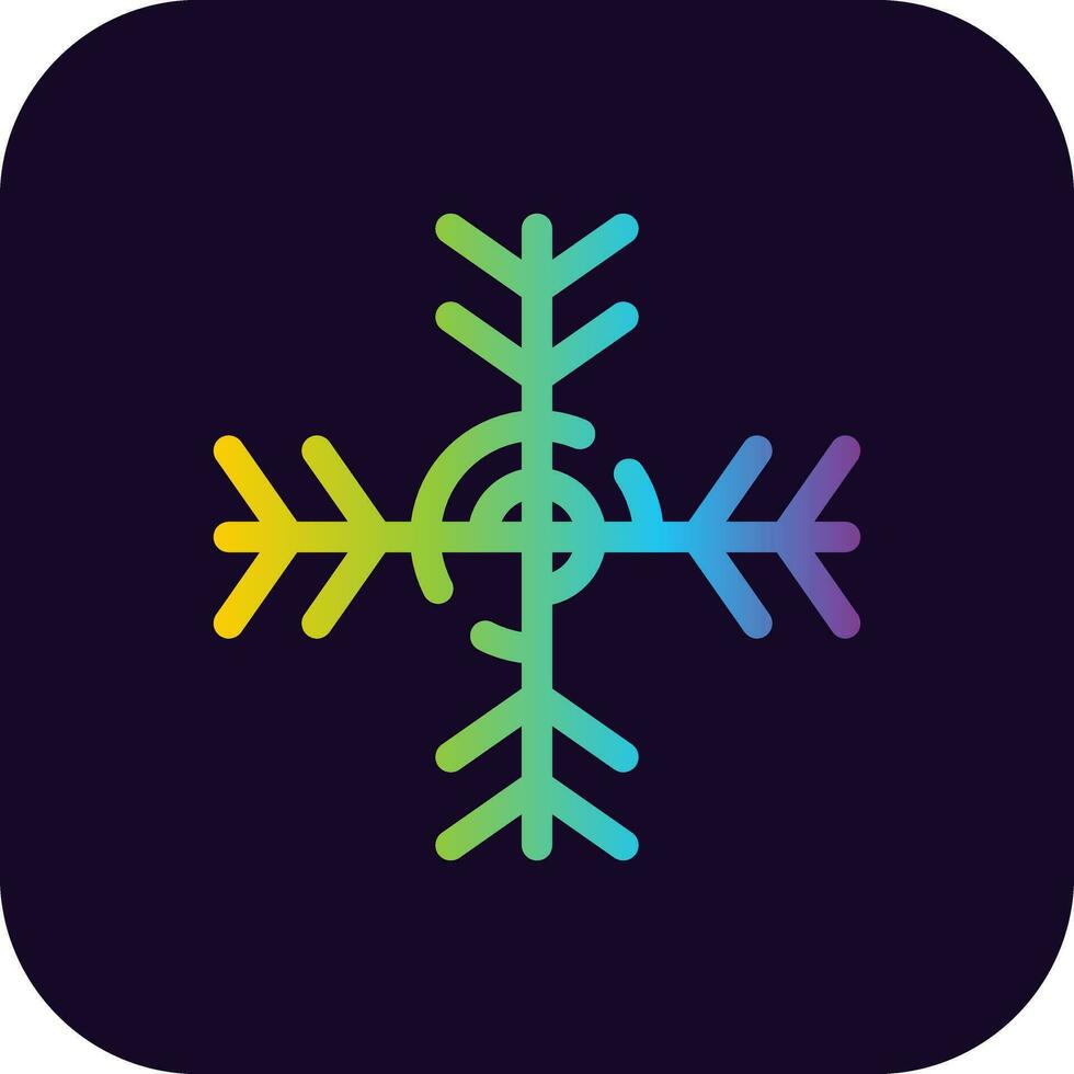 Snowflake Creative Icon Design vector