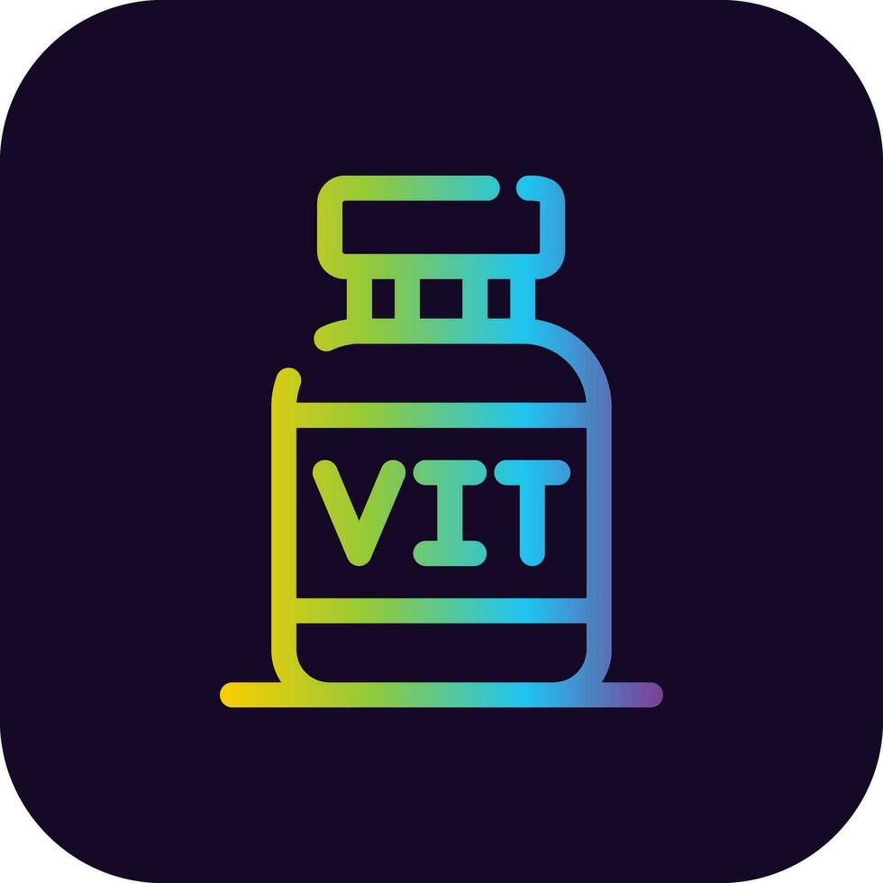 diseño de icono creativo de vitaminas vector