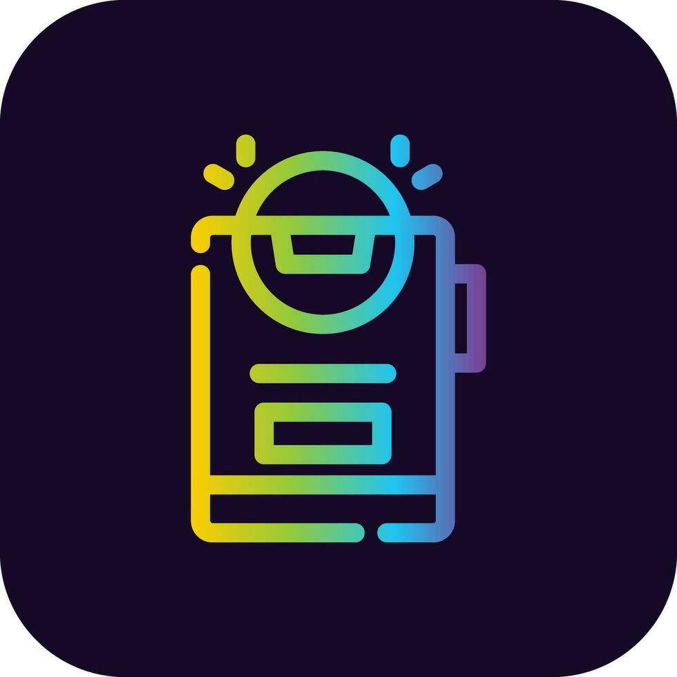 Light Creative Icon Design vector