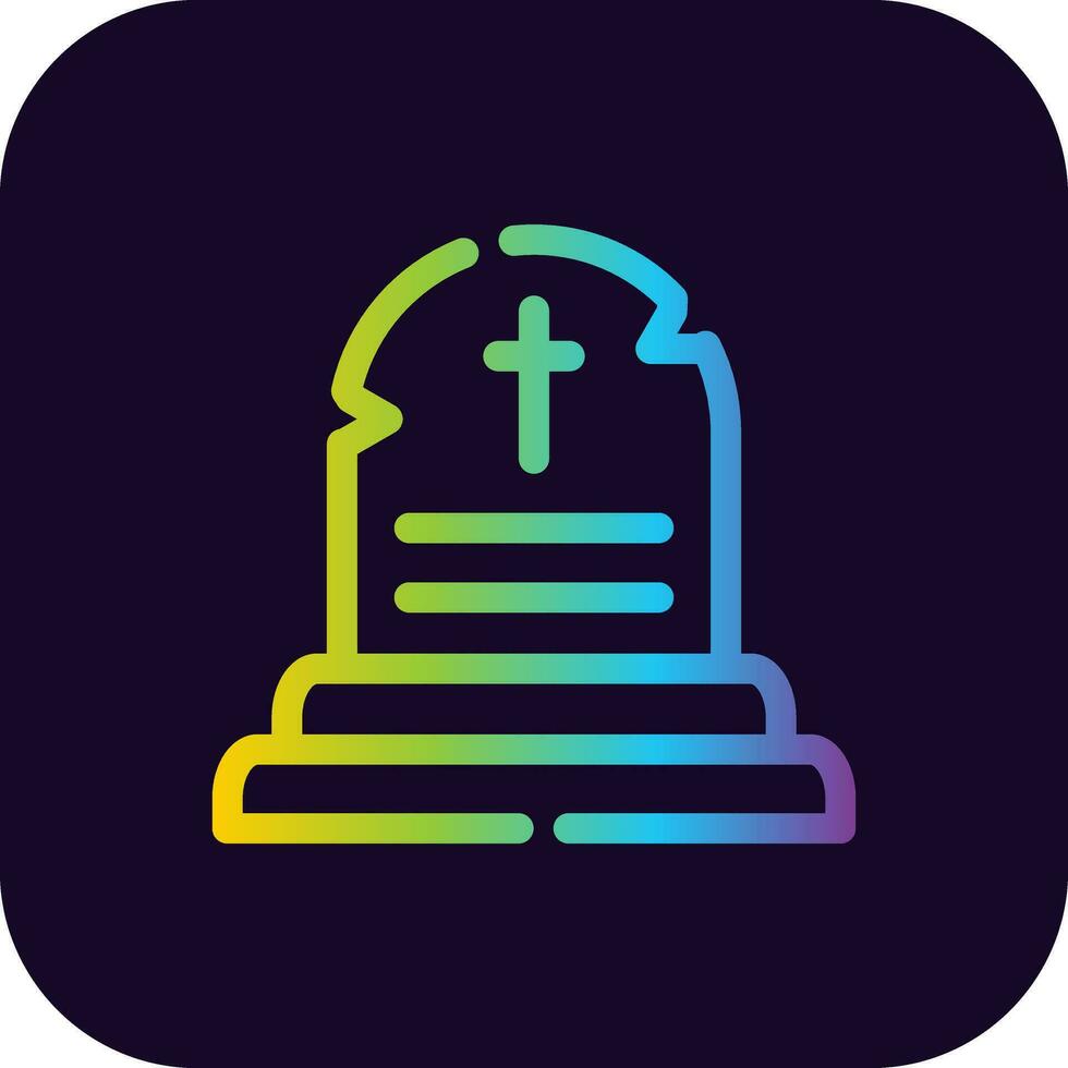 Tomb Creative Icon Design vector