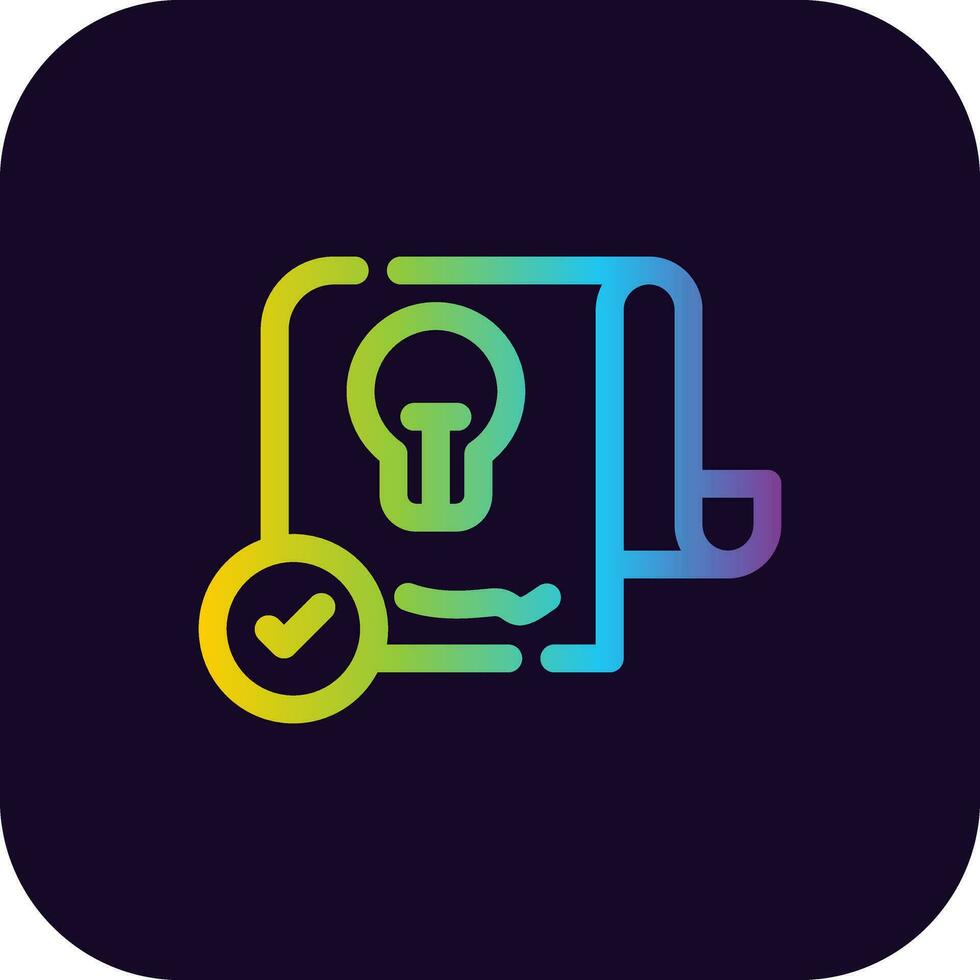 Patent Creative Icon Design vector