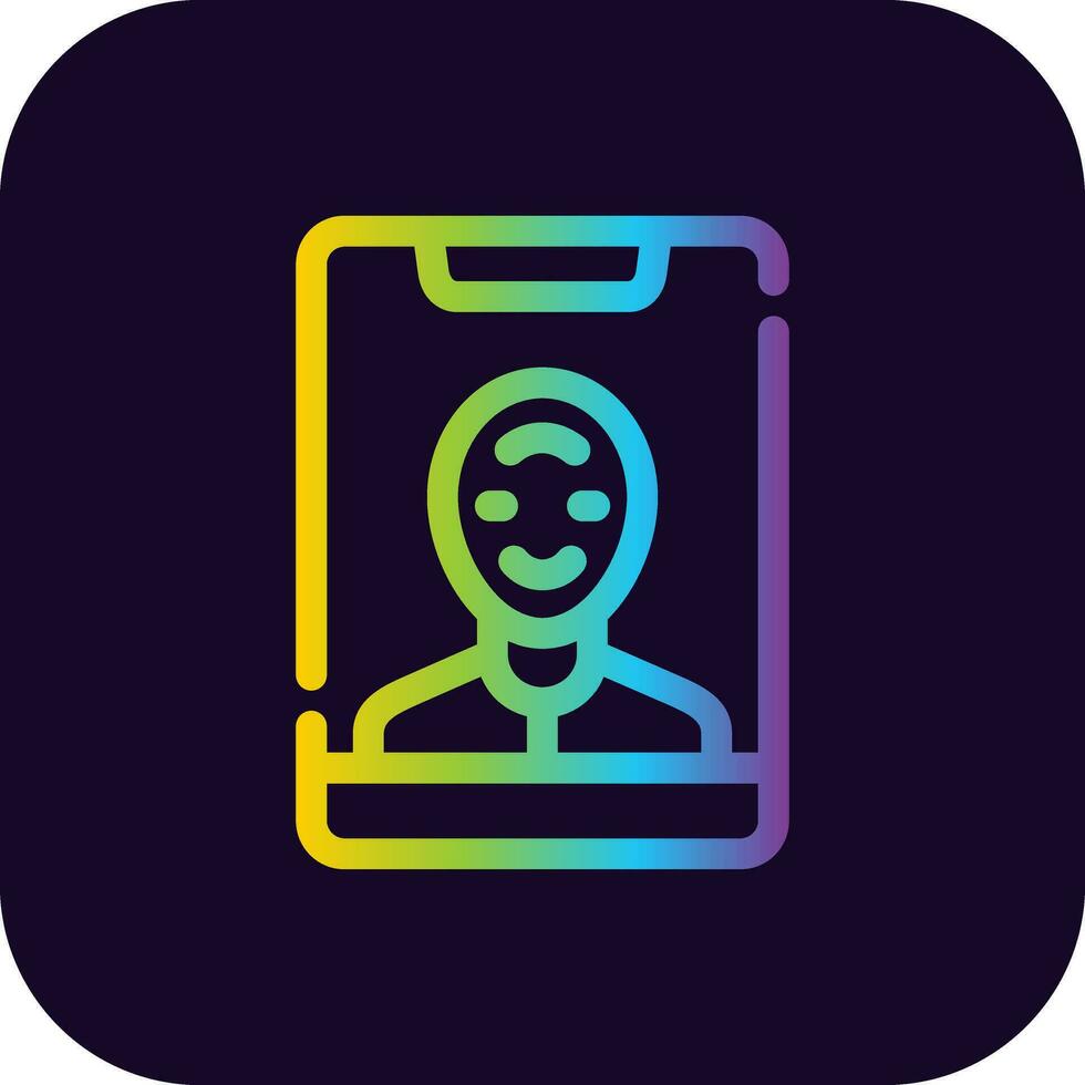 diseño de icono creativo de videollamada vector