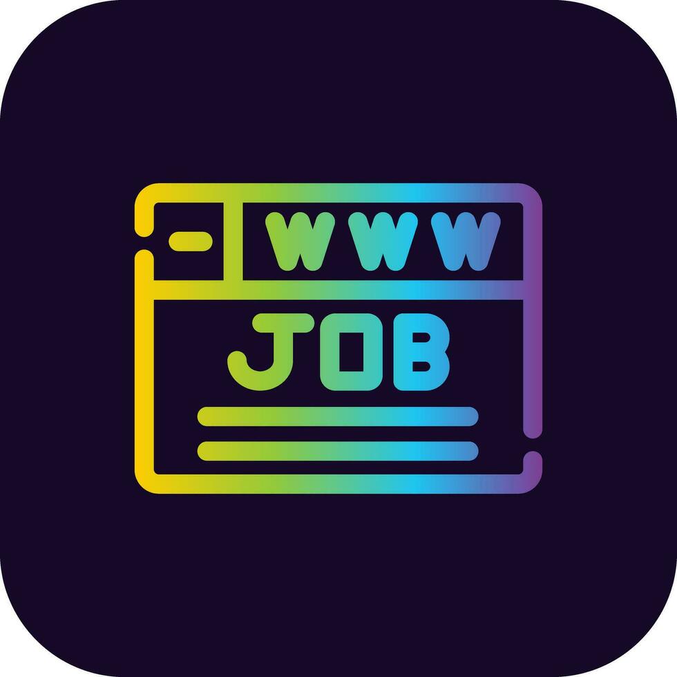 Job Search Creative Icon Design vector