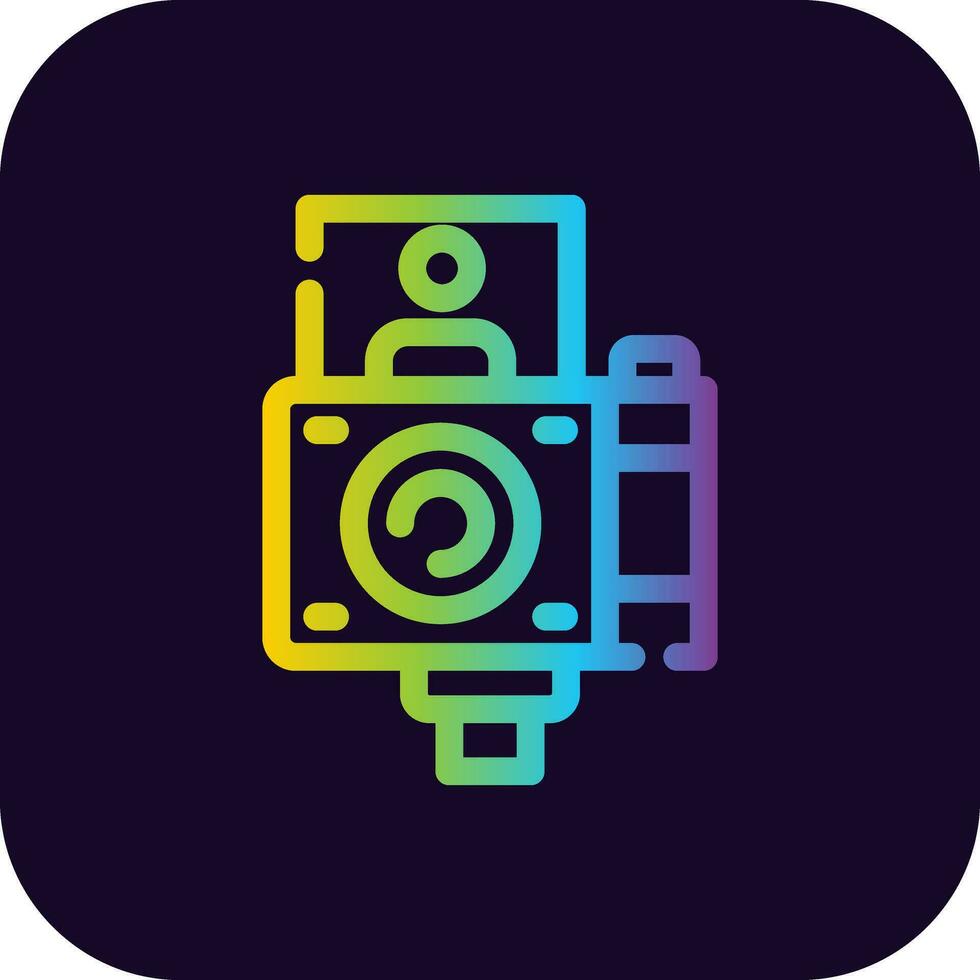 Vlogger Creative Icon Design vector