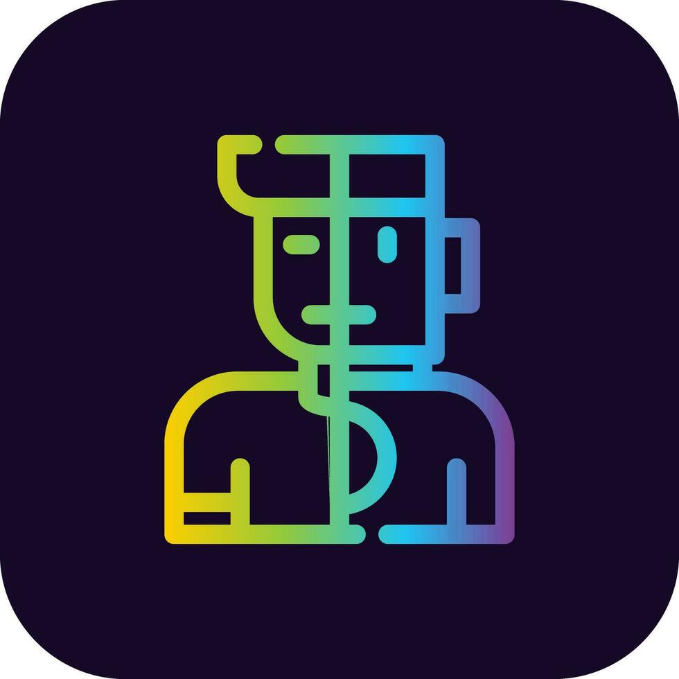Humanoid Creative Icon Design vector