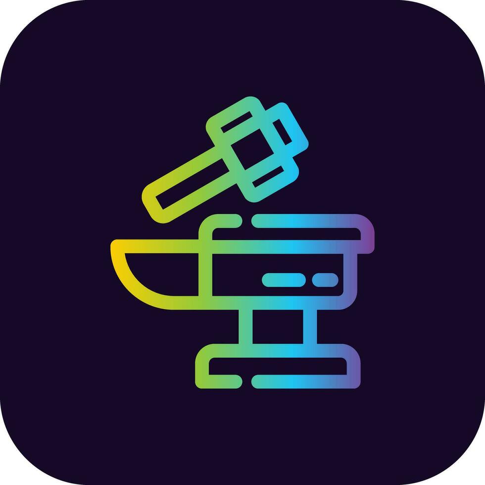 Anvil Creative Icon Design vector