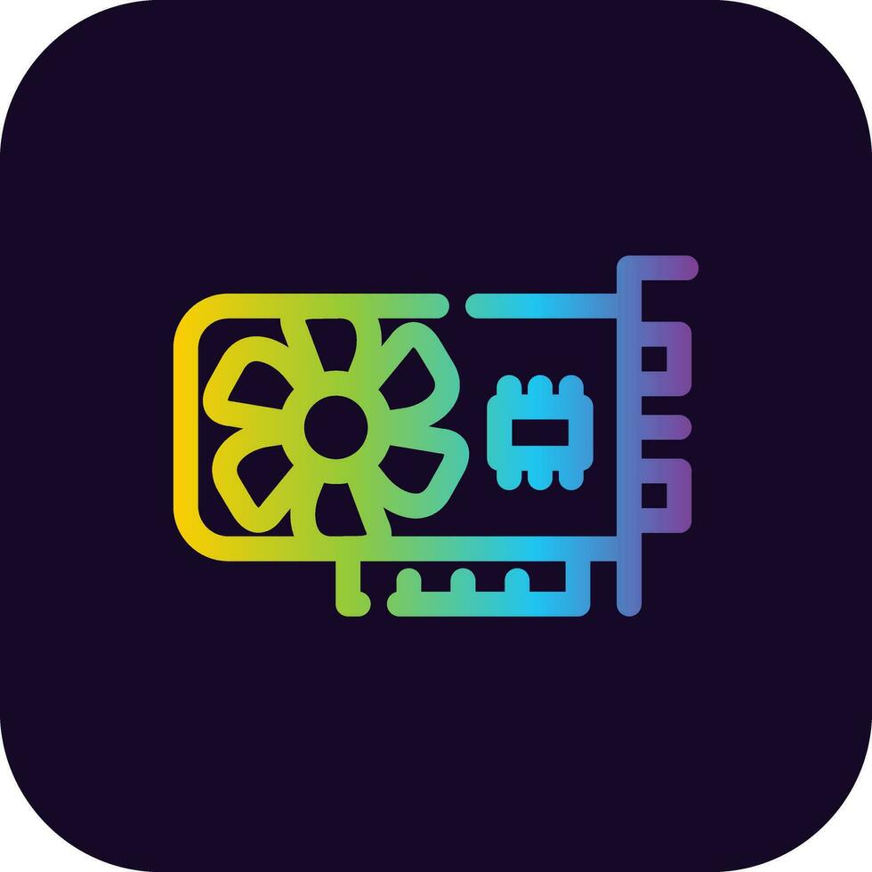 Graphic Card Creative Icon Design vector