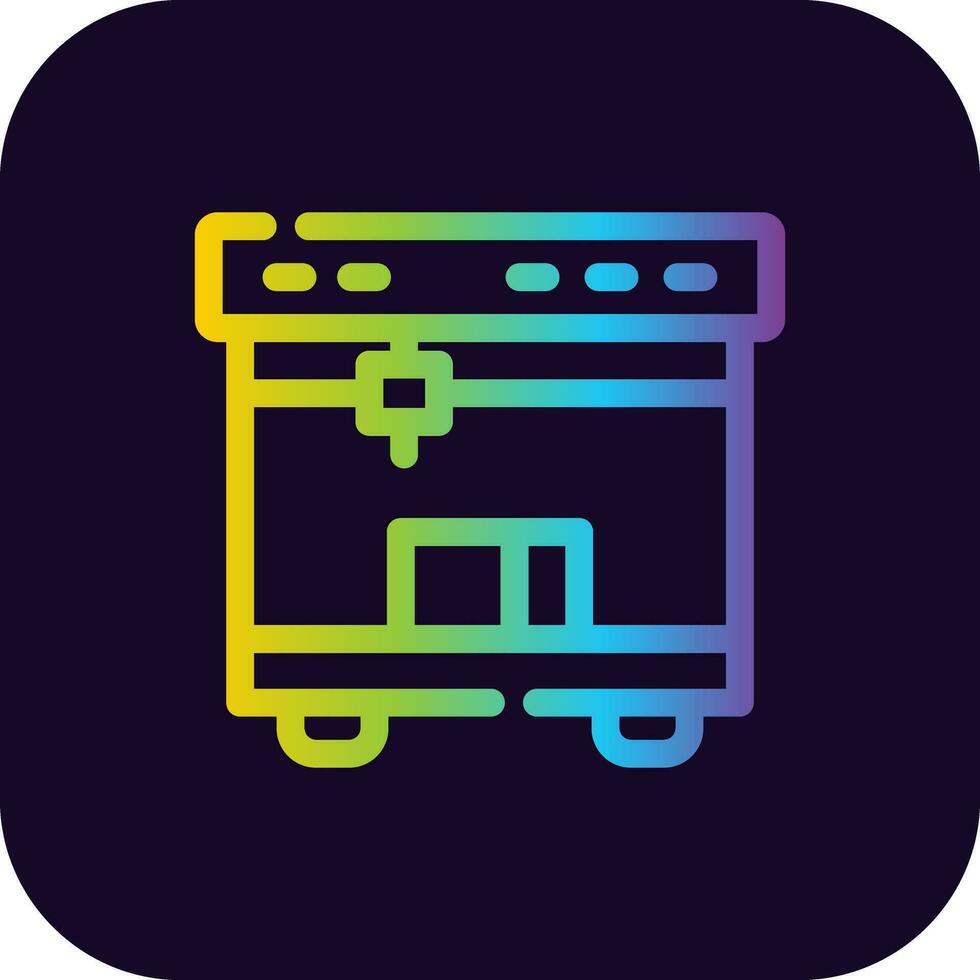 3D Printing Creative Icon Design vector