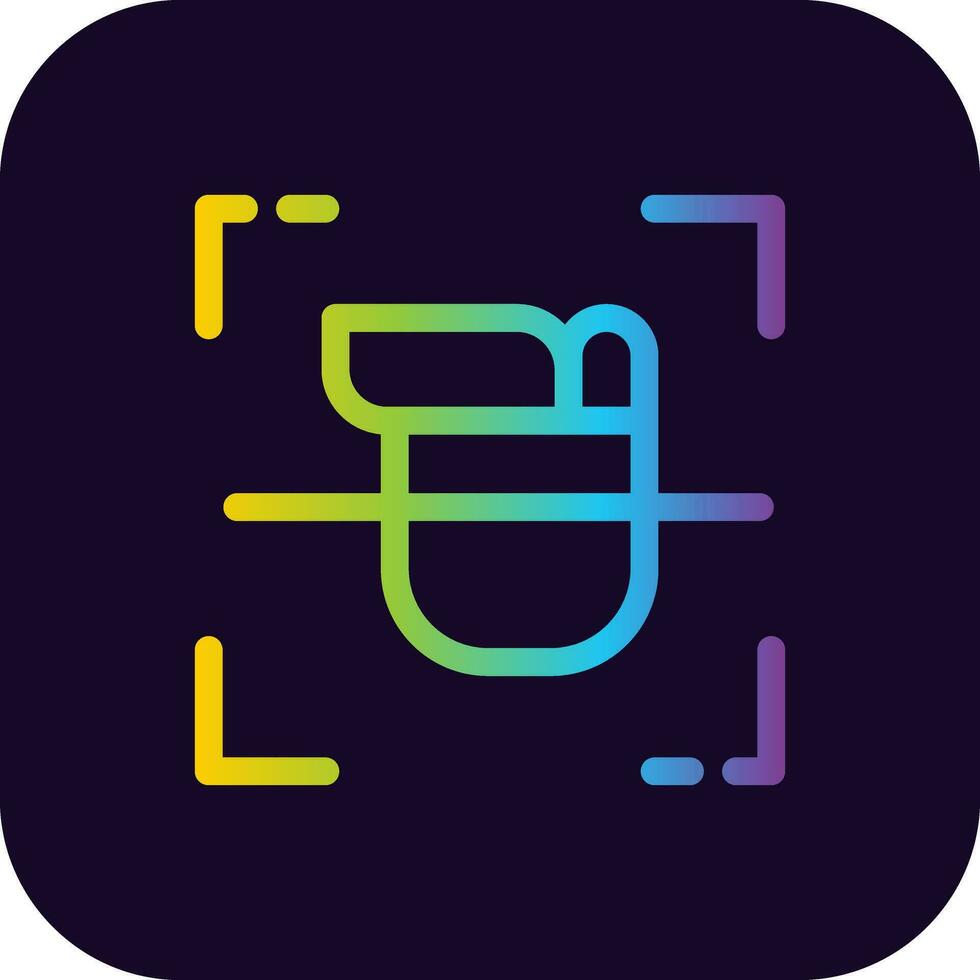 Biometric Creative Icon Design vector