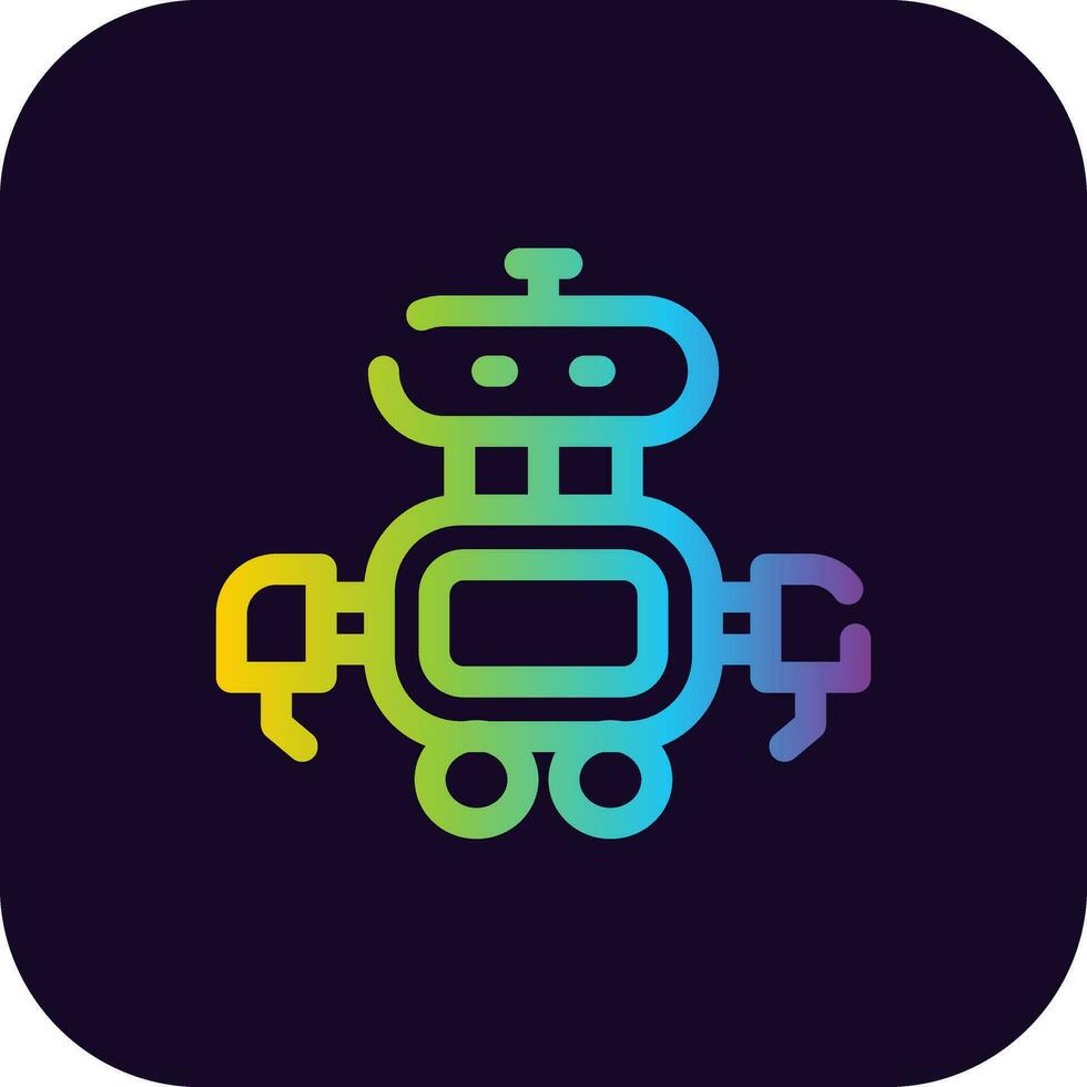 diseño de icono creativo robot vector