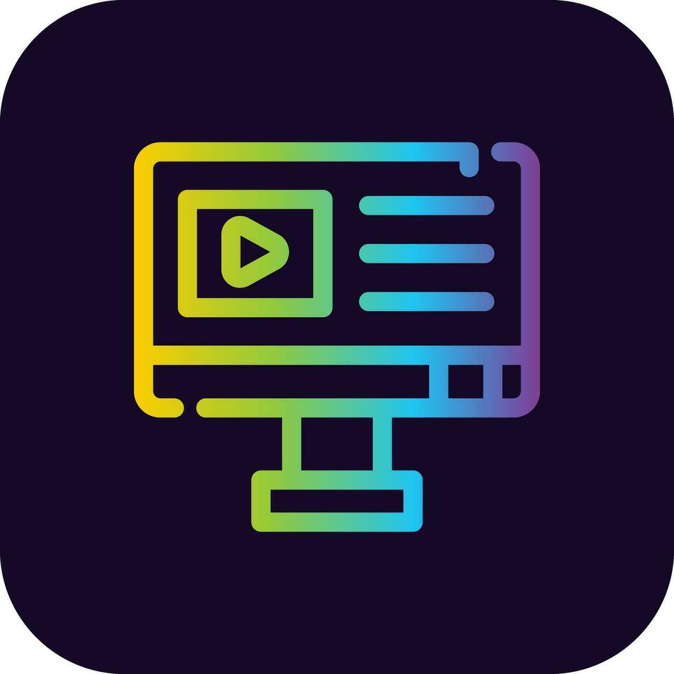Youtuber Creative Icon Design vector
