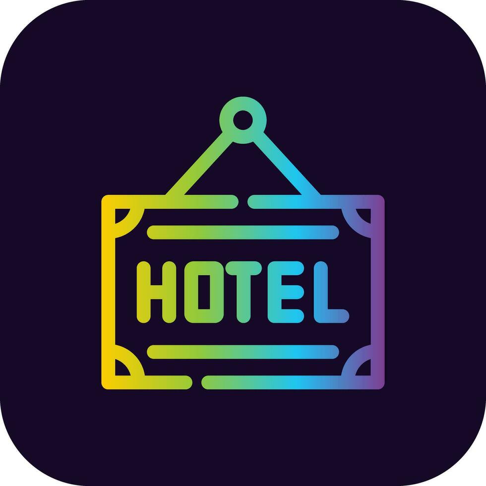 Hotel Creative Icon Design vector