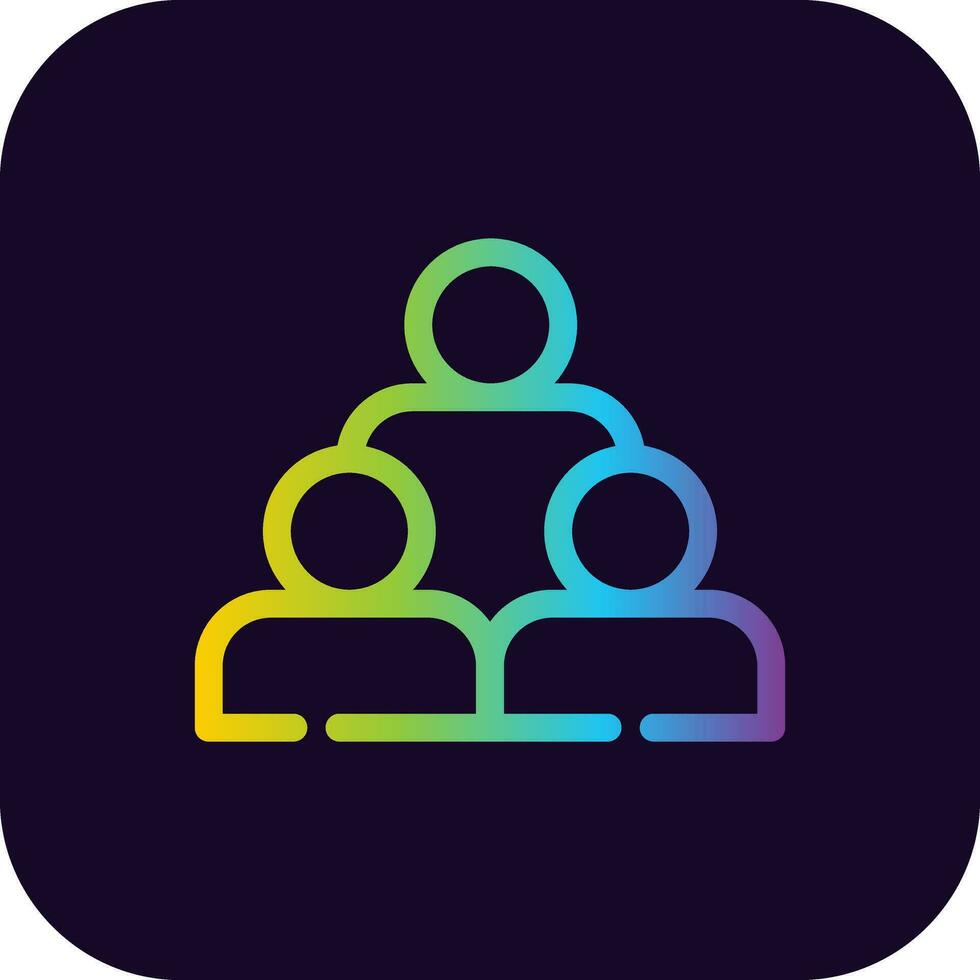 Audience Creative Icon Design vector
