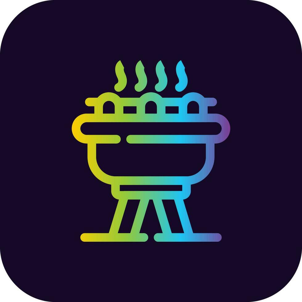 Barbecue Creative Icon Design vector