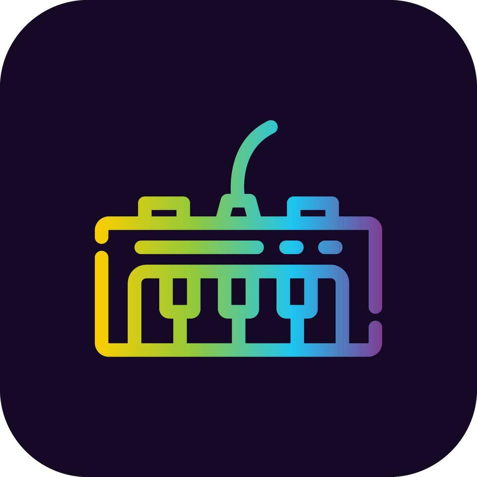 Piano Keyboard Creative Icon Design vector