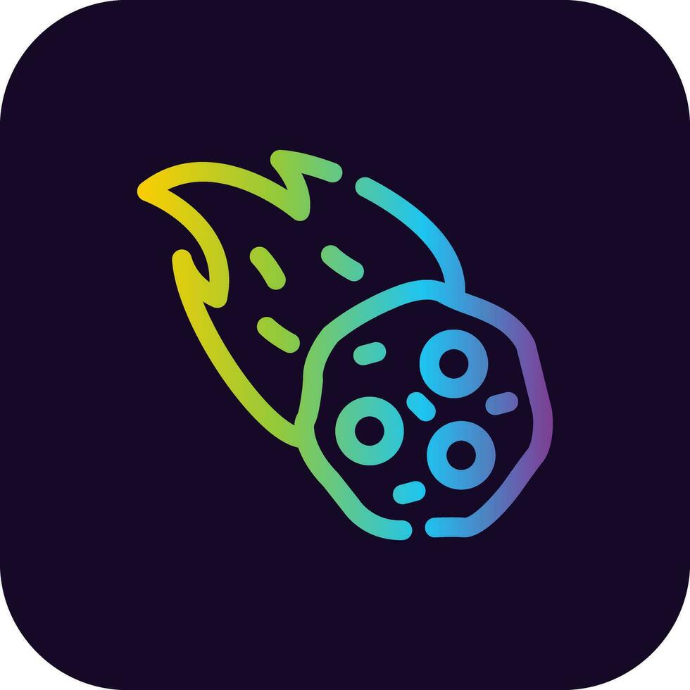 Meteor Creative Icon Design vector