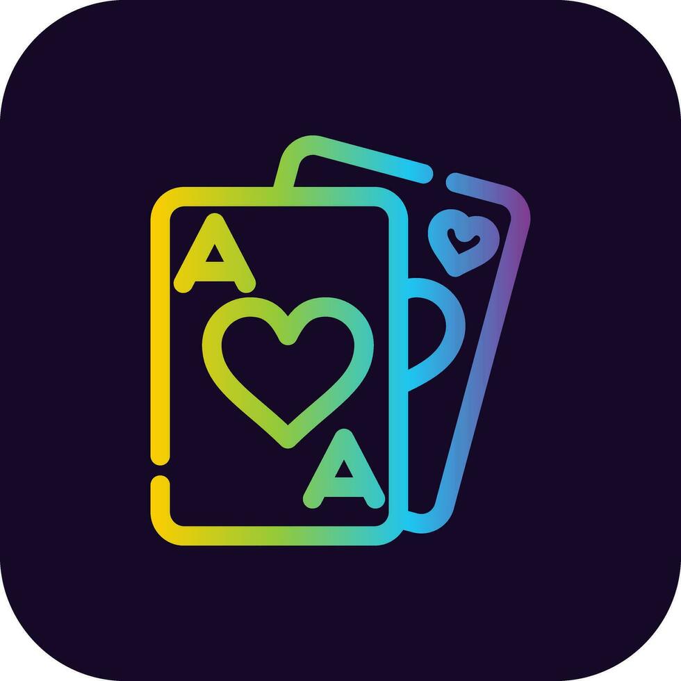 Playing Cards Creative Icon Design vector
