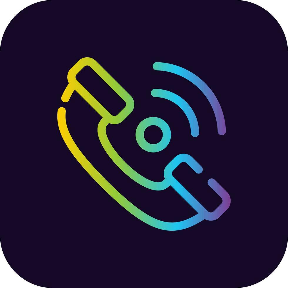 Phone Receiver Creative Icon Design vector