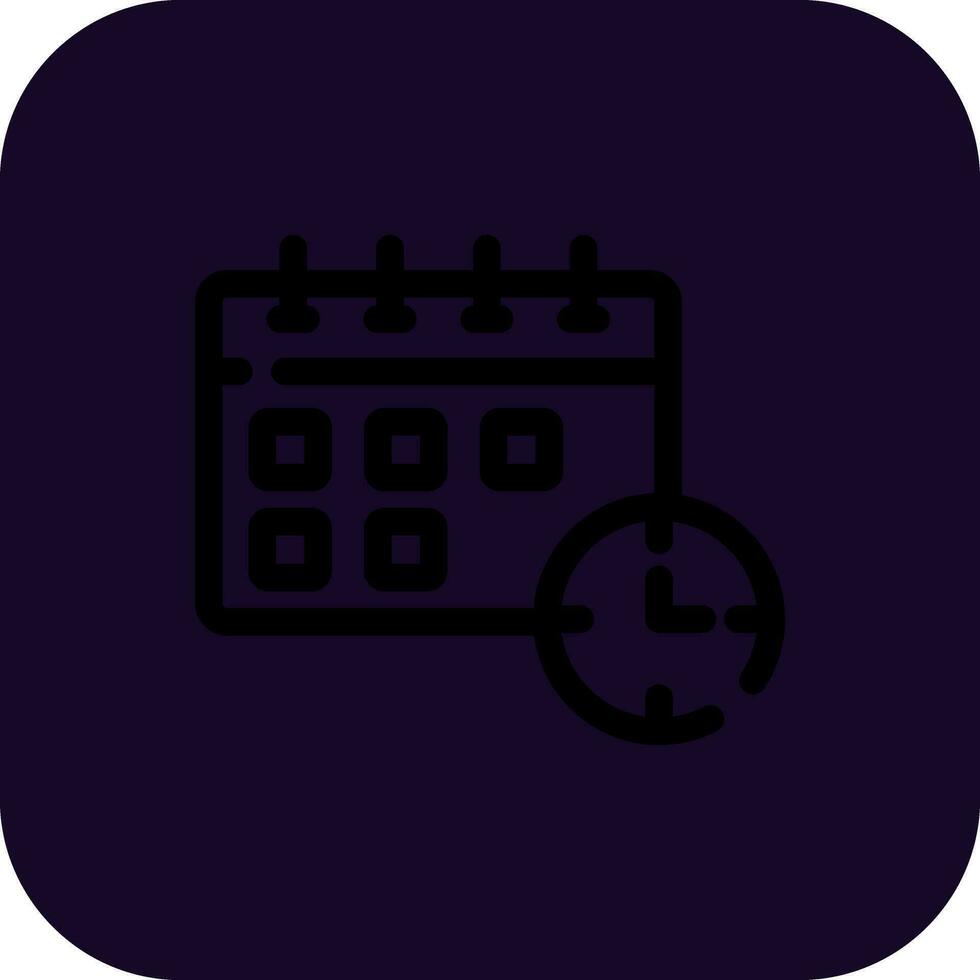 Deadline Creative Icon Design vector