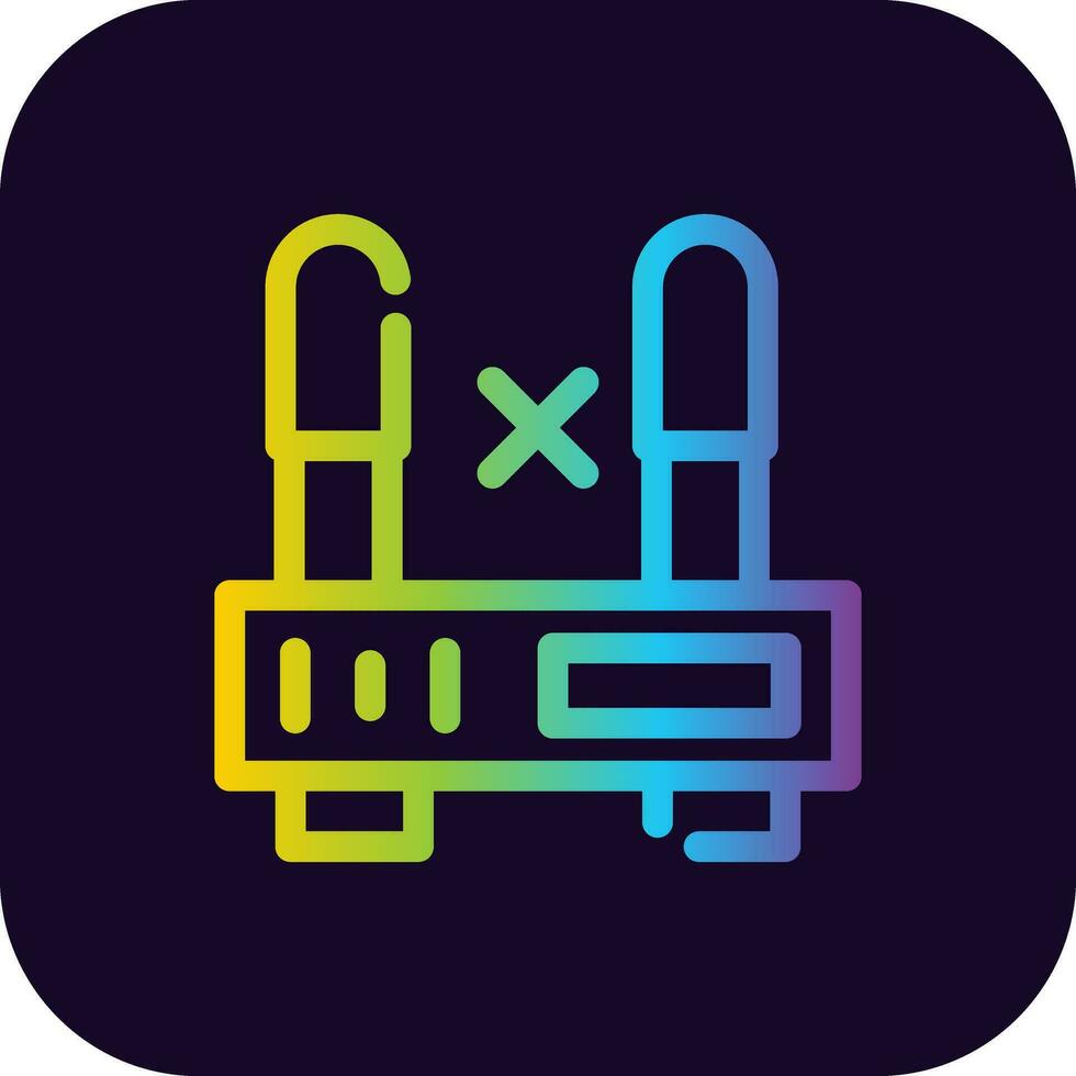 No Wifi Creative Icon Design vector