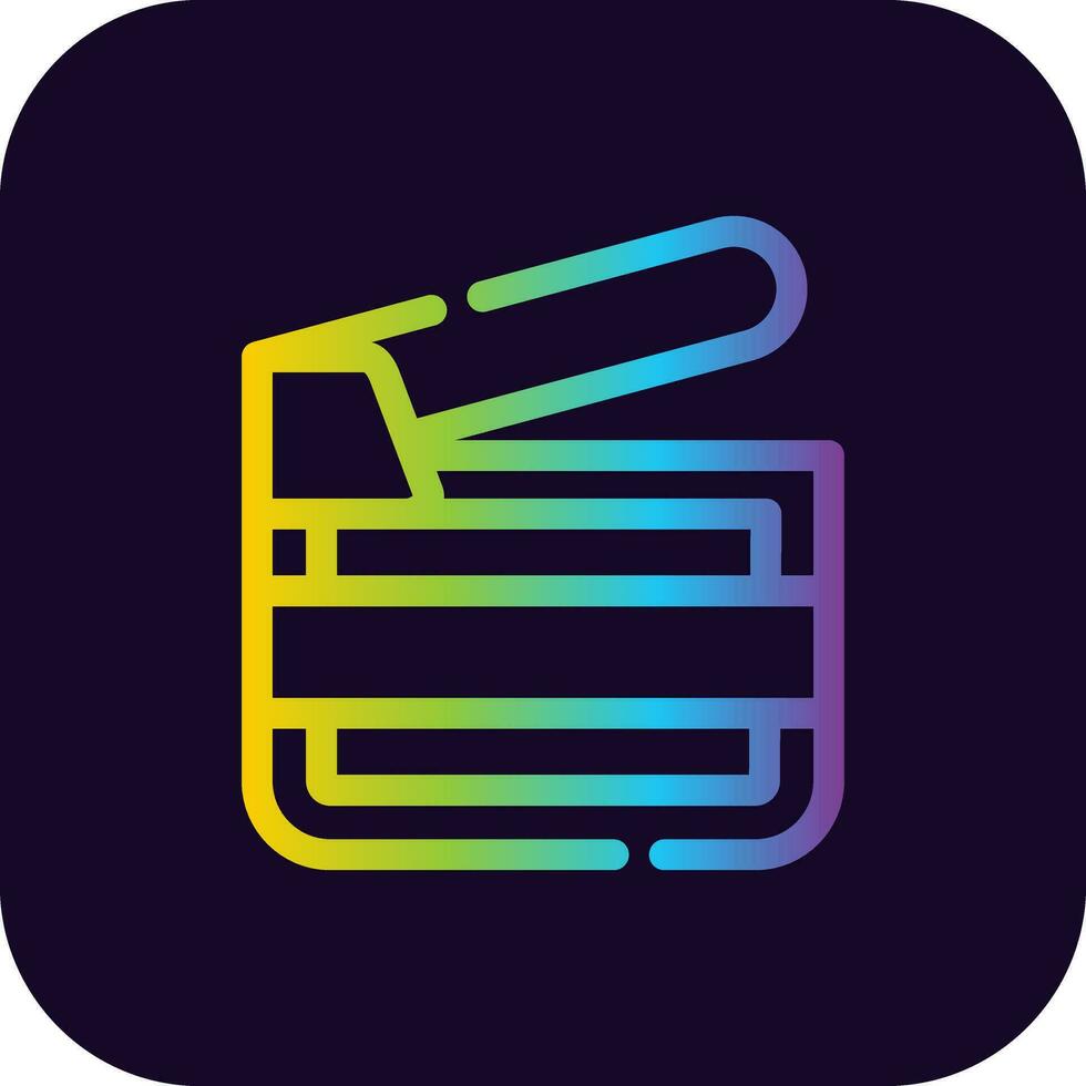 Clapperboard Creative Icon Design vector