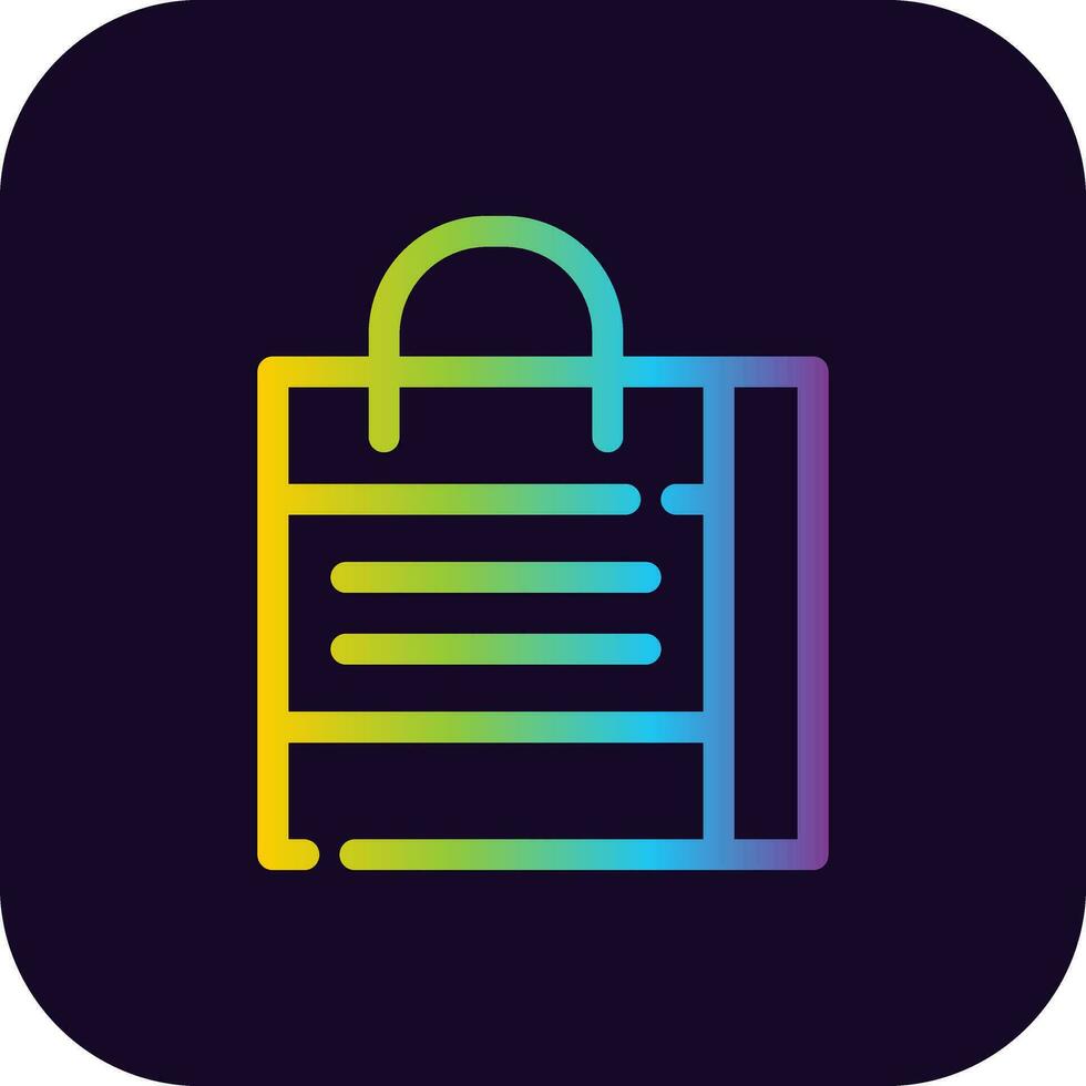 Shopping Bag Creative Icon Design vector