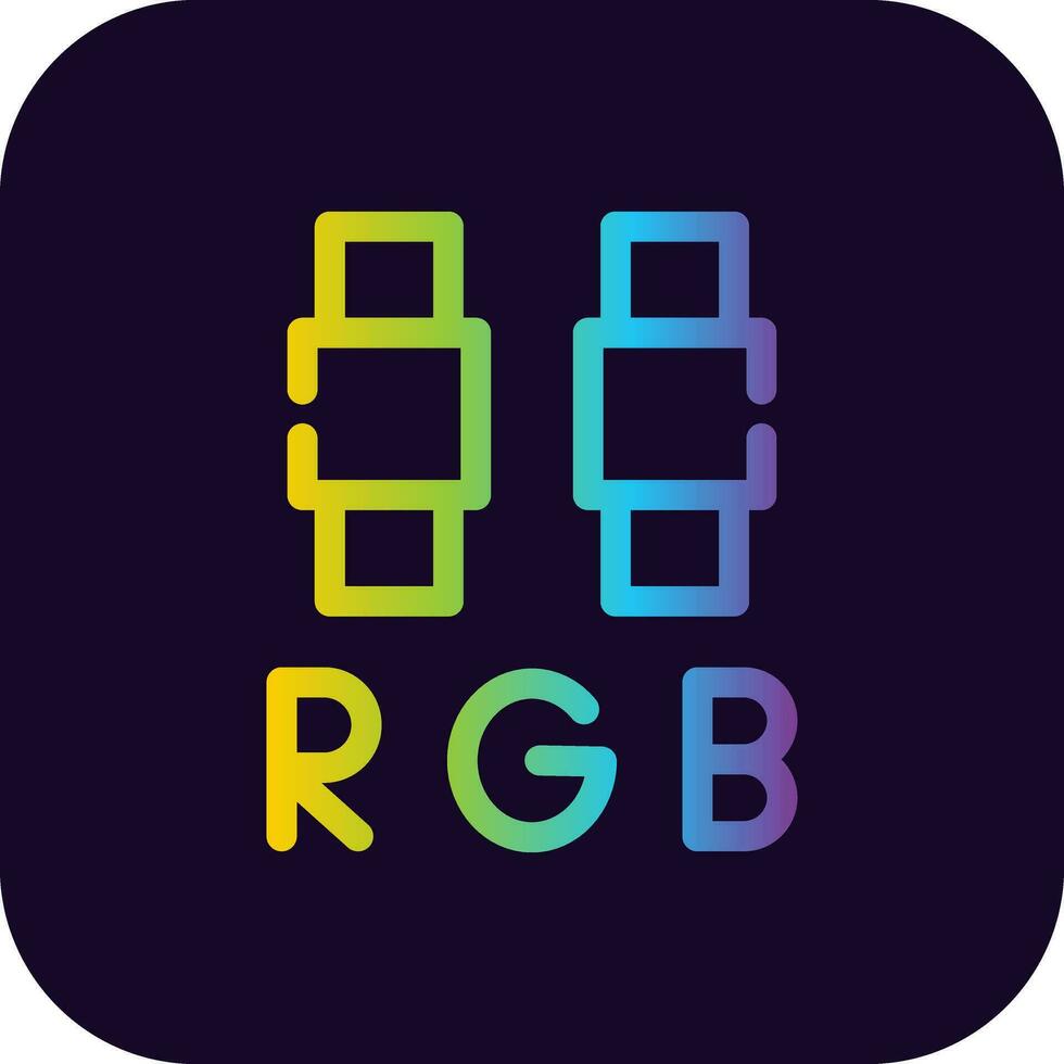 diseño de icono creativo rgb vector