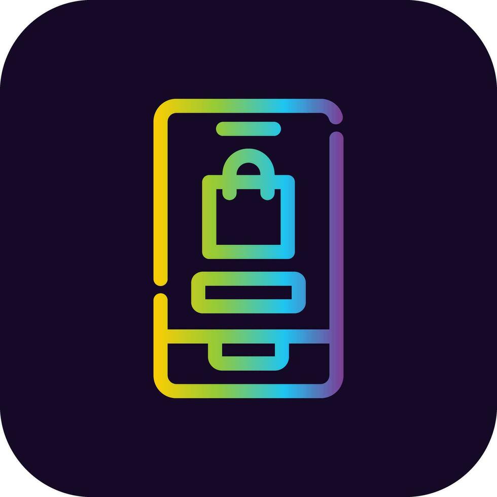 Online Shopping Creative Icon Design vector