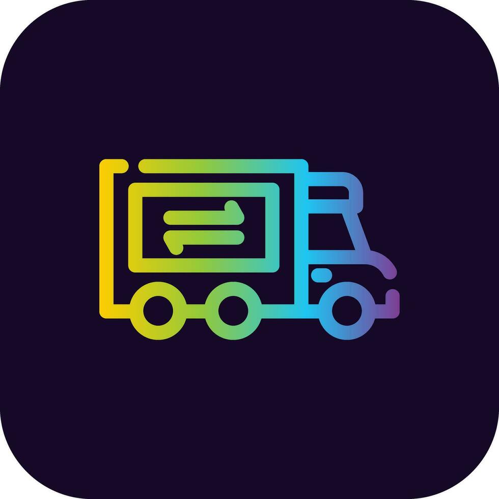 Supply Chain Creative Icon Design vector