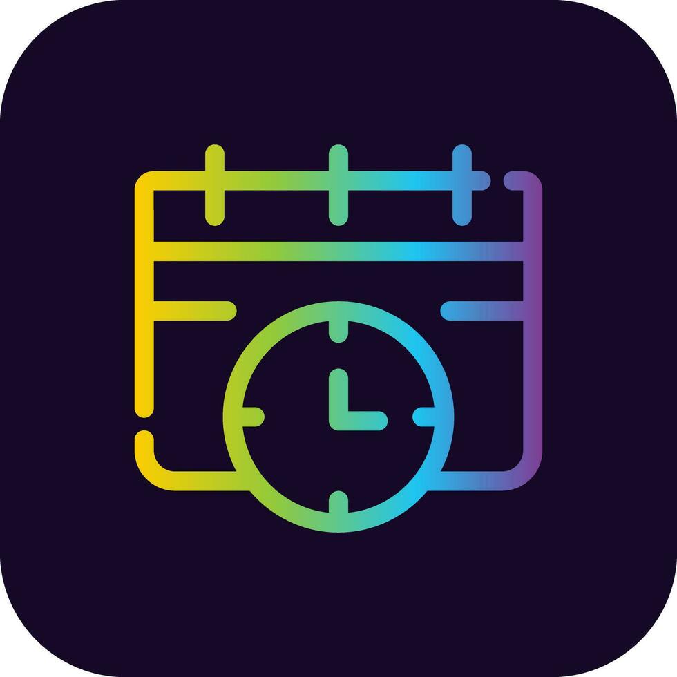 Deadline Creative Icon Design vector