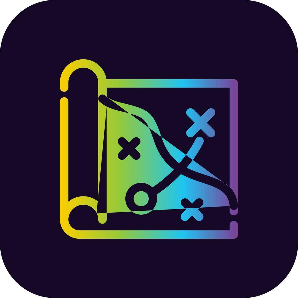 Map Creative Icon Design vector