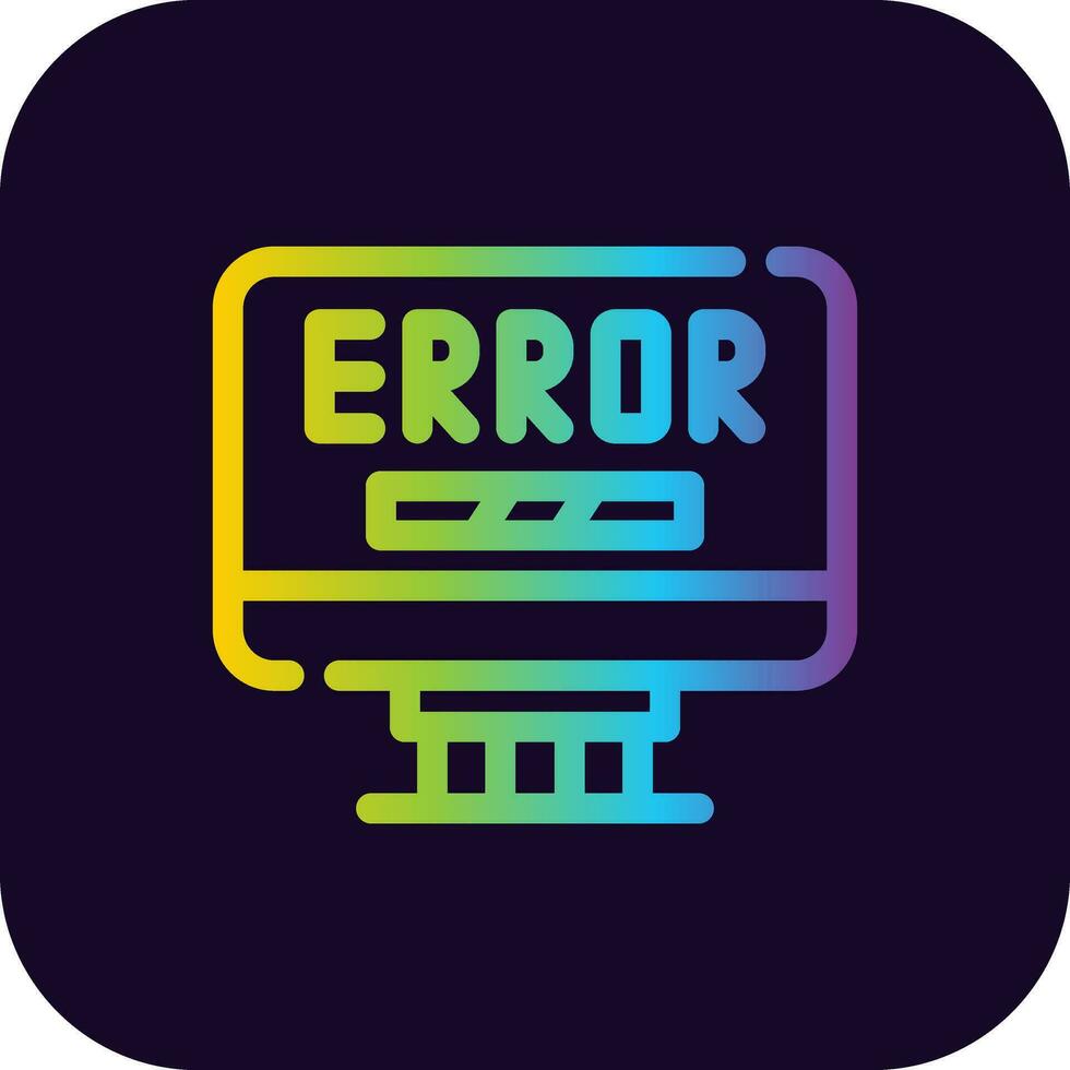 Error Creative Icon Design vector