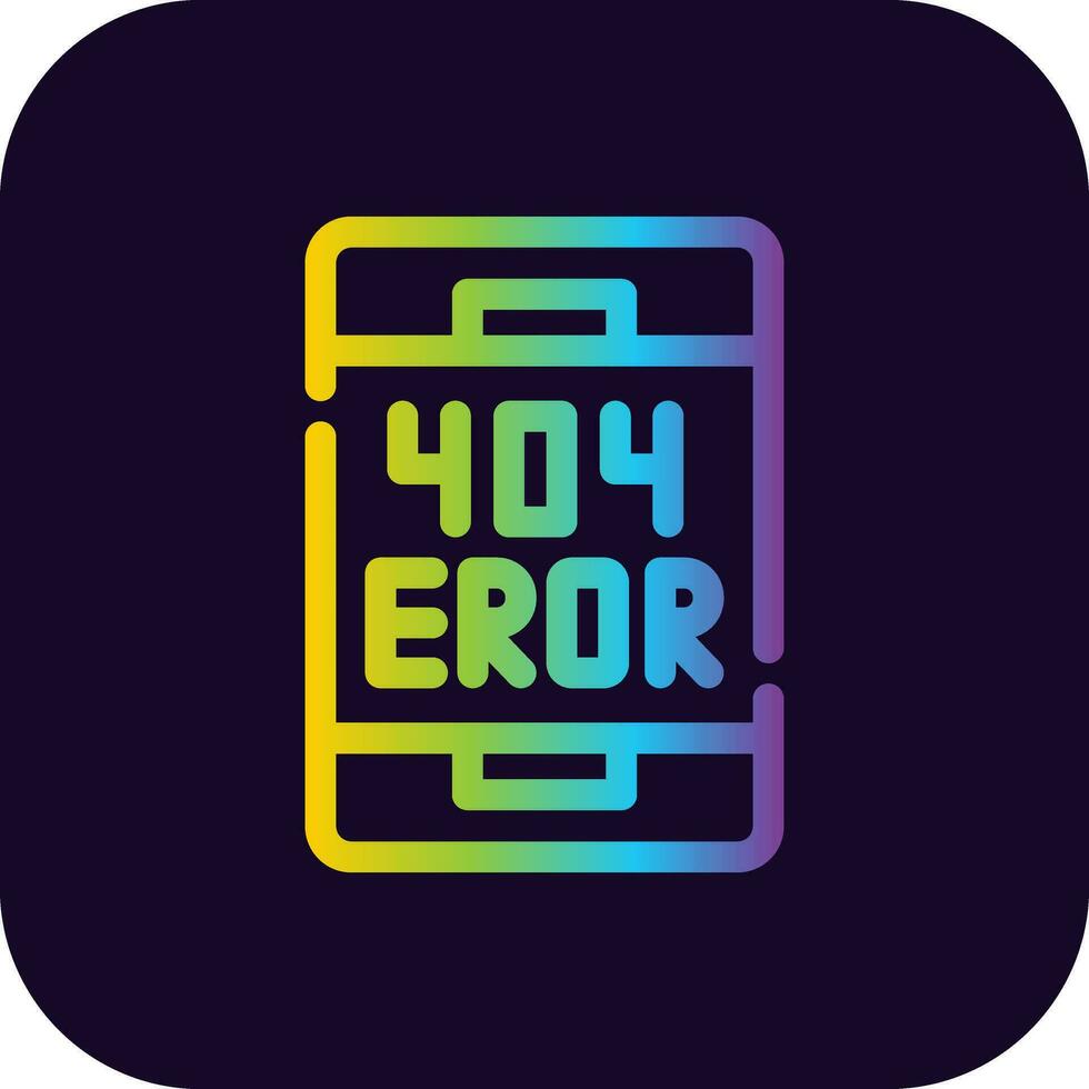 diseño de icono creativo de error vector