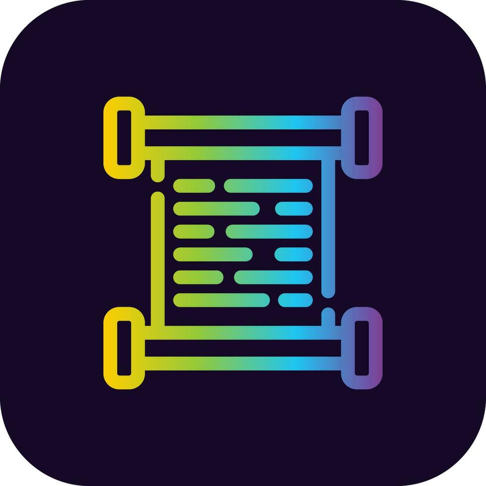 Scroll Creative Icon Design vector