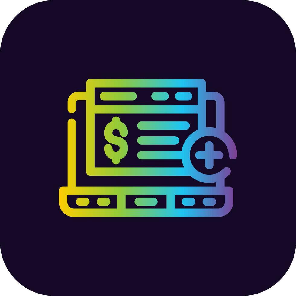 Bank Account Creative Icon Design vector