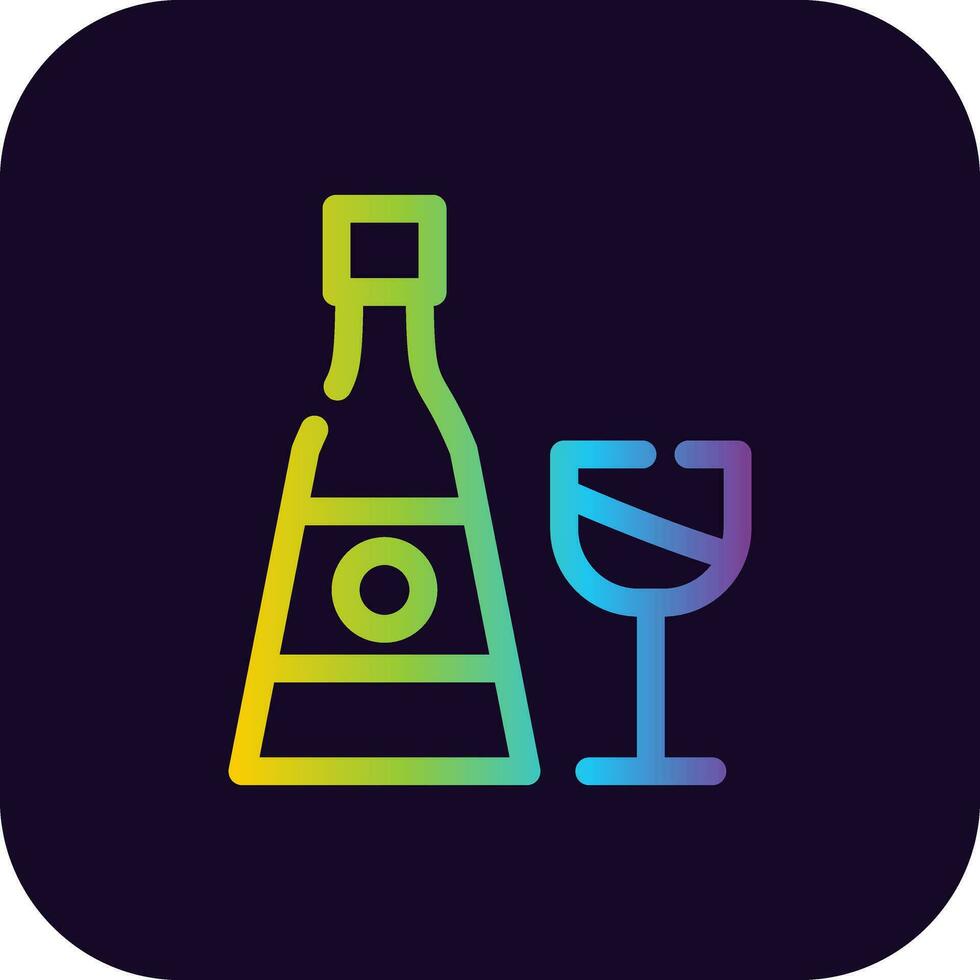 Champagne Creative Icon Design vector