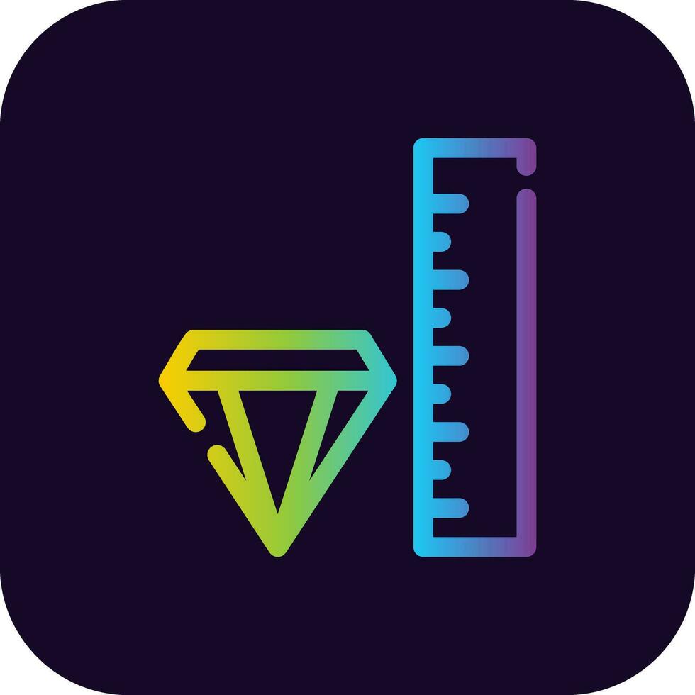 diseño de icono creativo de tamaño vector