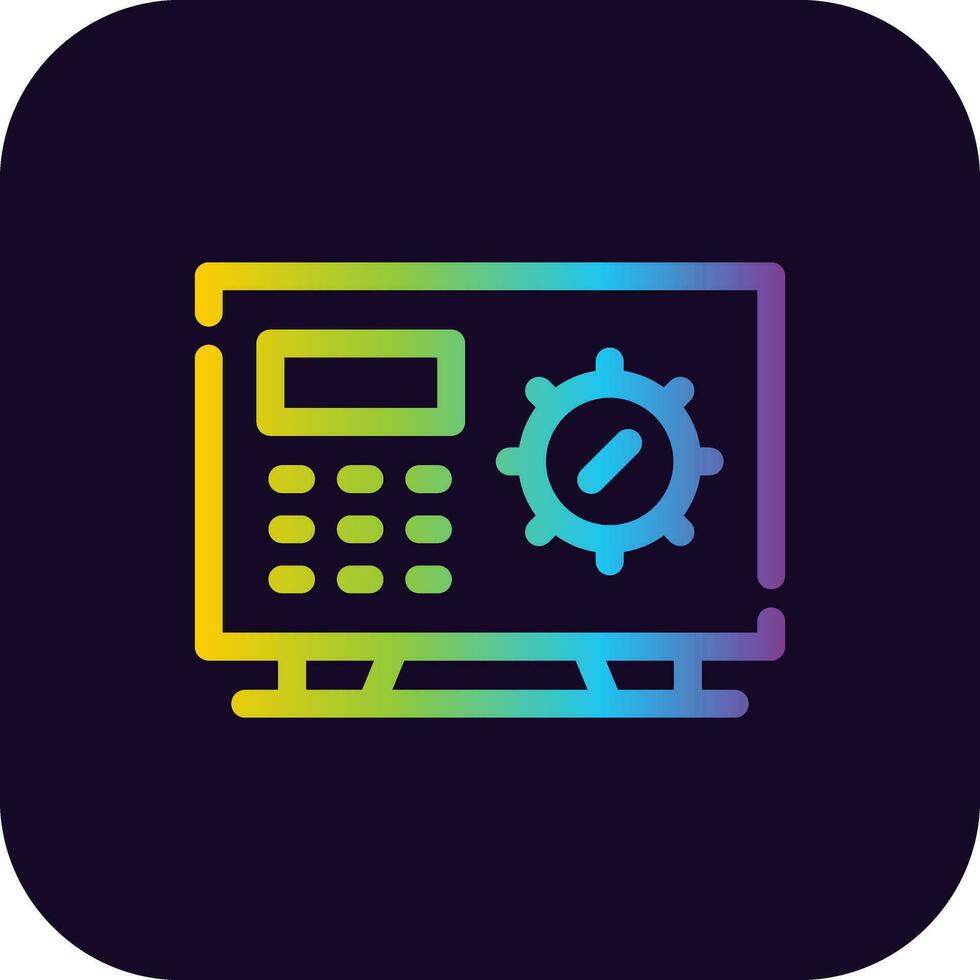 Safe Box Creative Icon Design vector