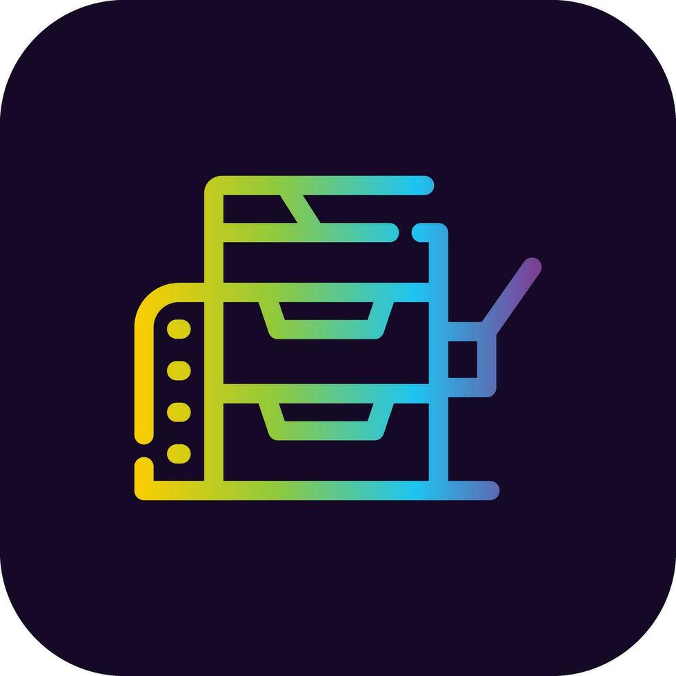 Copy Machine Creative Icon Design vector