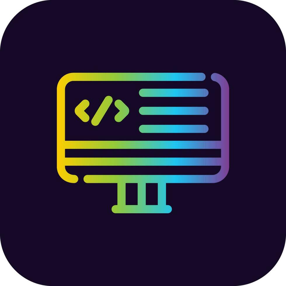 Web Programming Creative Icon Design vector