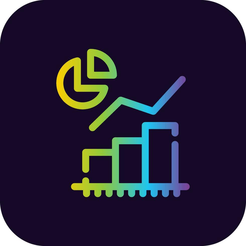Statistical Analysis Creative Icon Design vector
