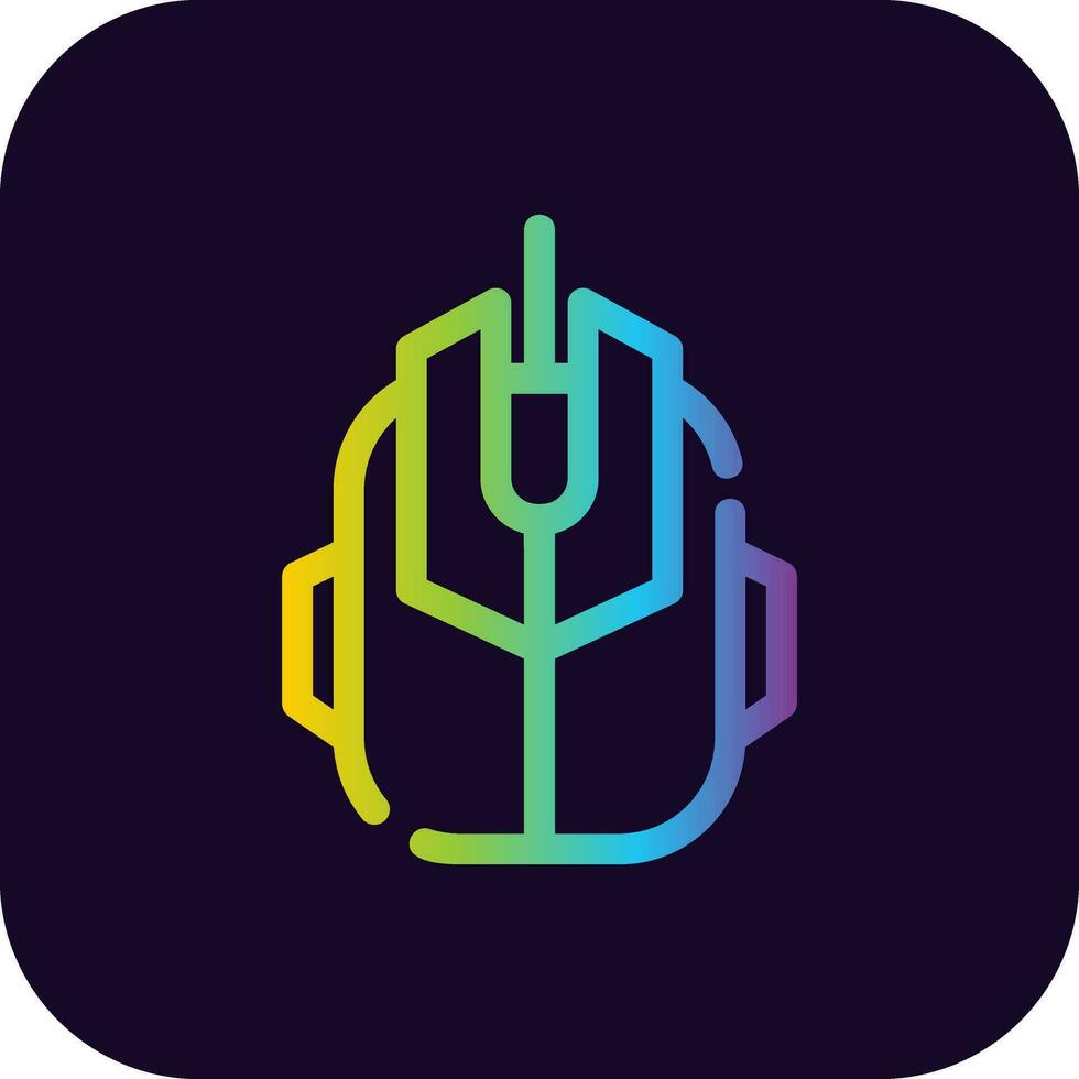 Gaming Mouse Creative Icon Design vector