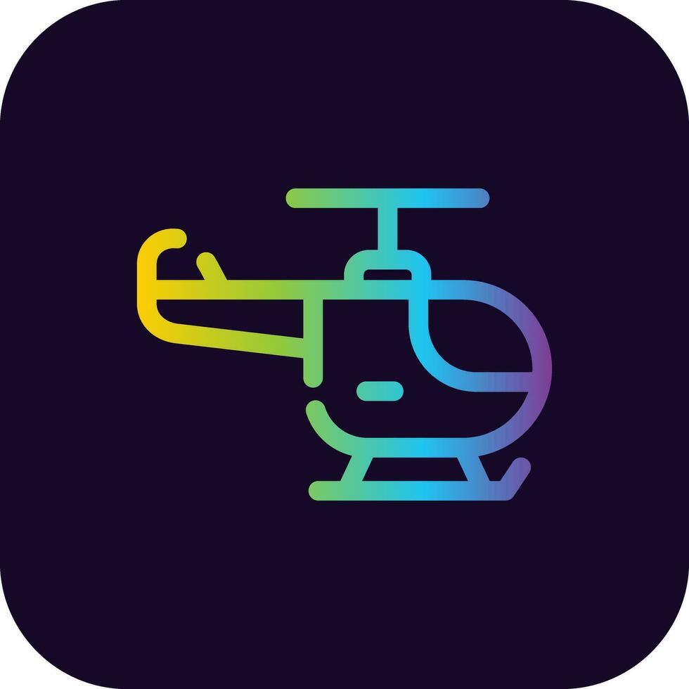 Helicopter Creative Icon Design vector
