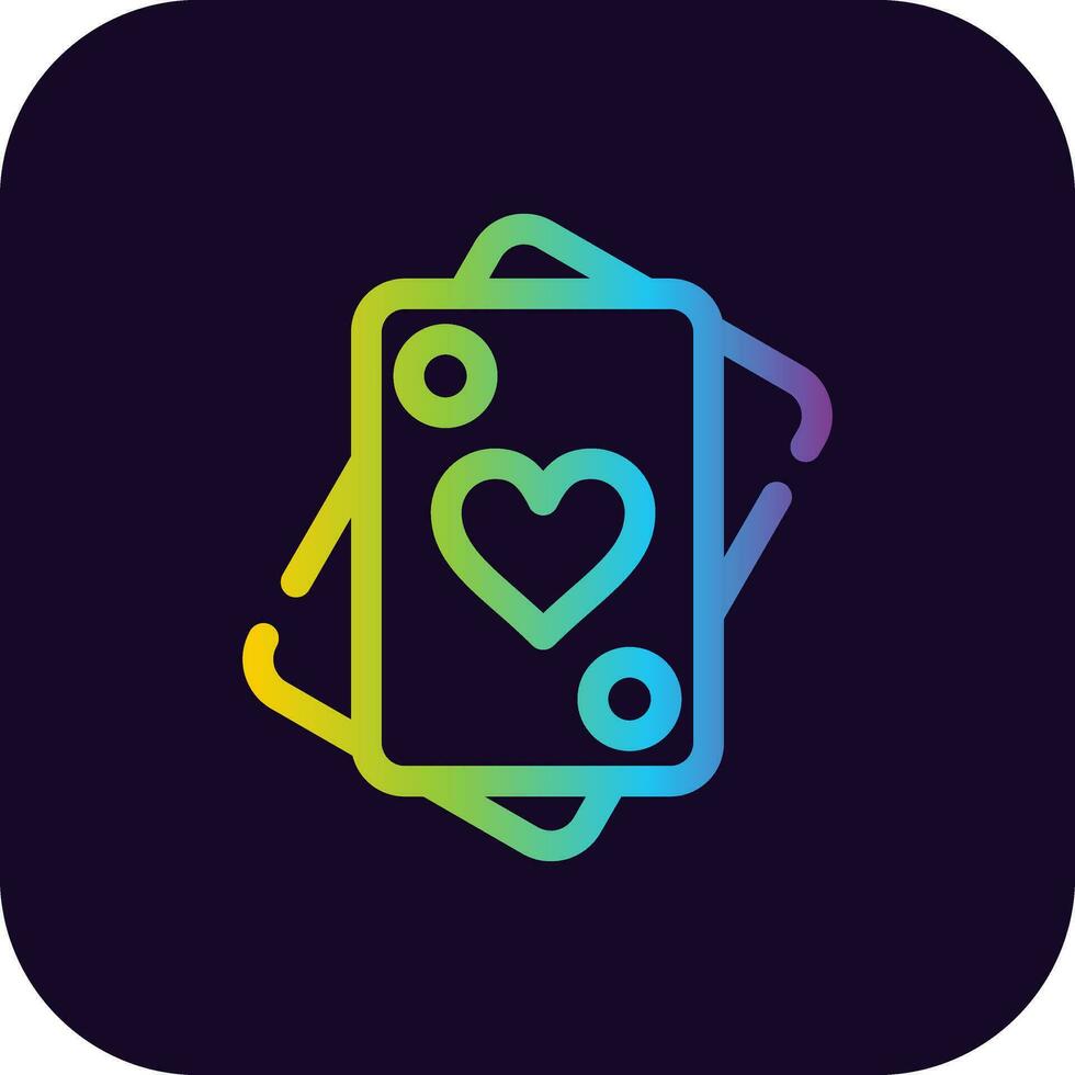 Playing Cards Creative Icon Design vector