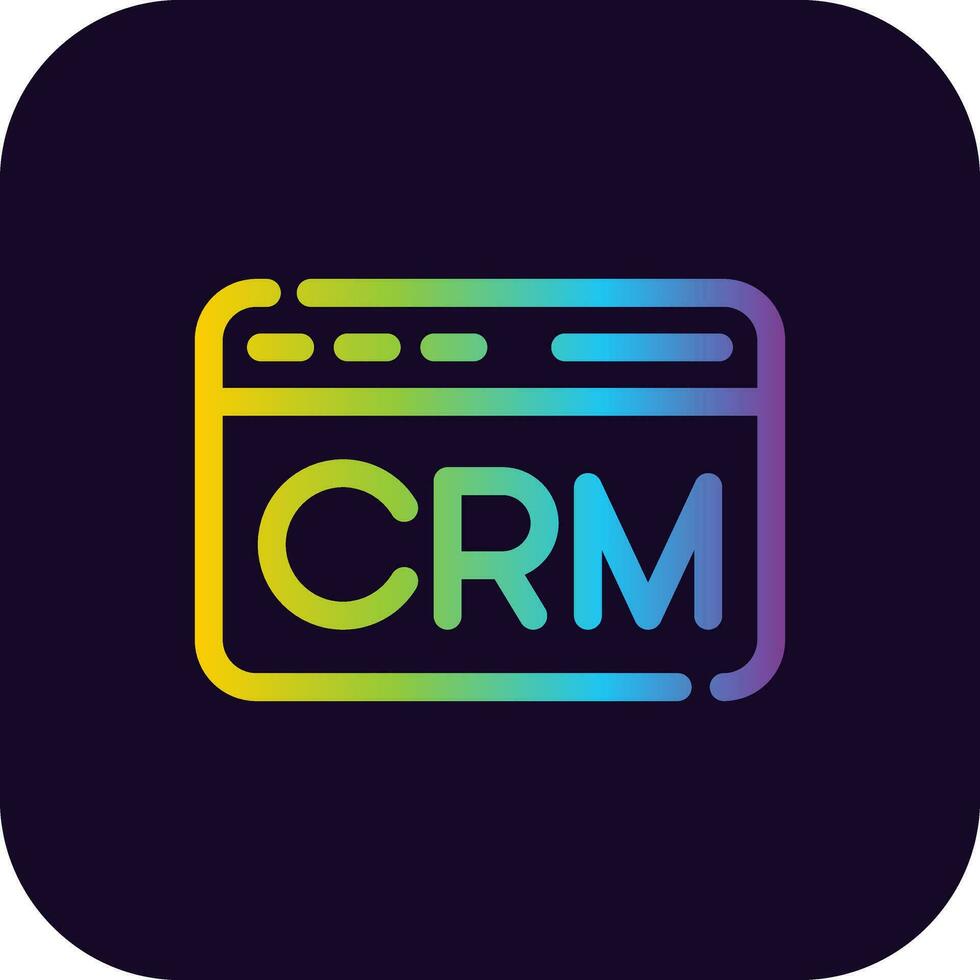 CRM Creative Icon Design vector