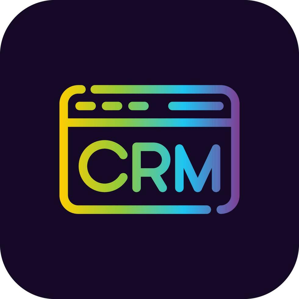 crm creativo icono diseño vector